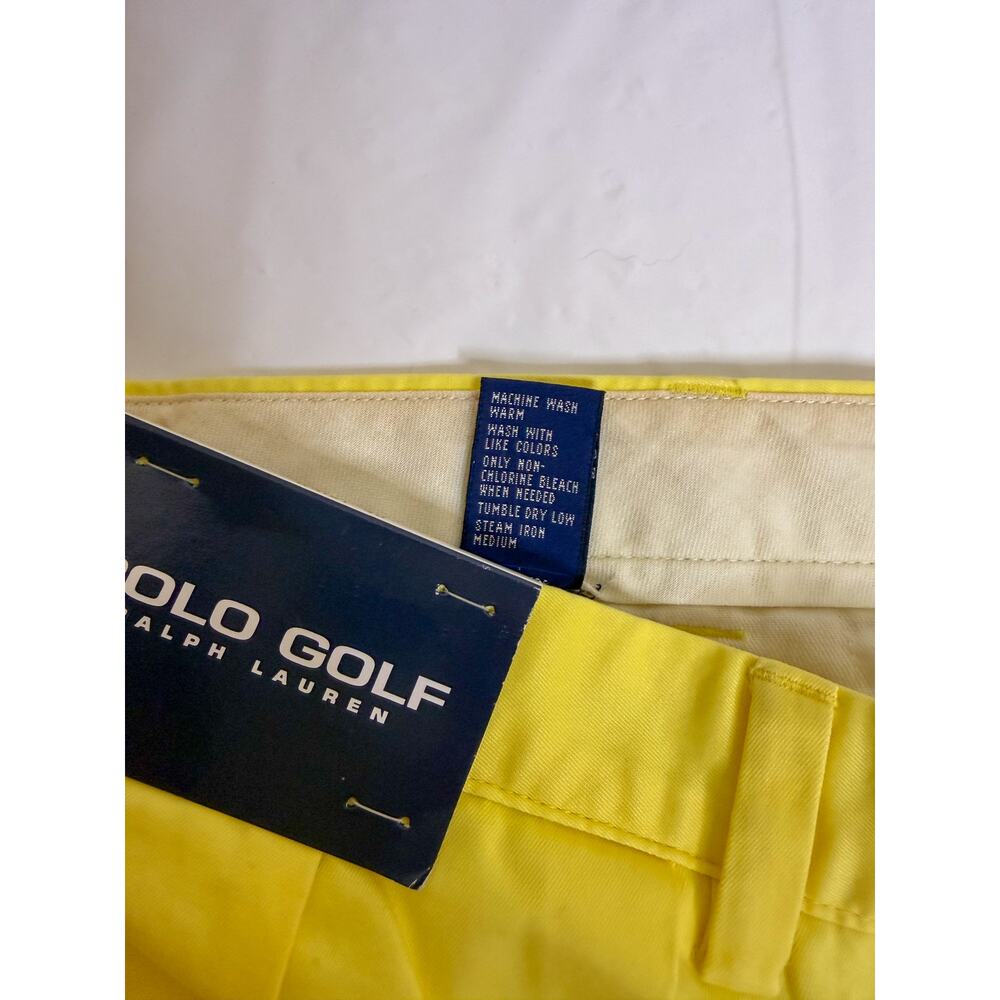 Polo Golf Ralph Lauren Yellow Shorts 40 NWT - Picture 11 of 11